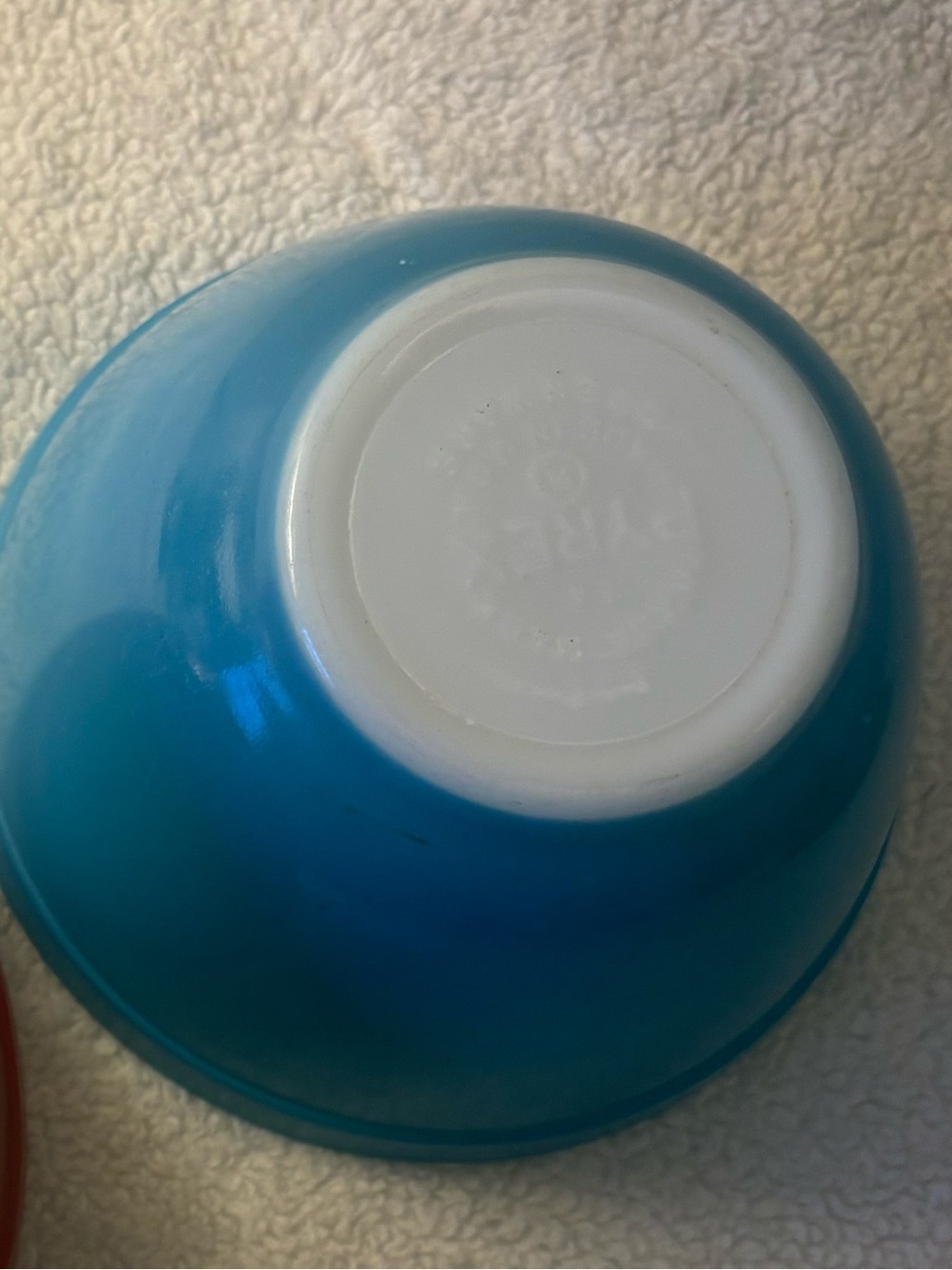 Pyrex 401 1 1/2 PT Mixing Bowl Primary Blue - Picture 6 of 6